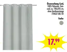 Möbel Boss Ösenvorhang cord Angebot