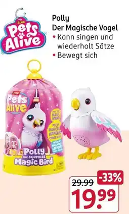 Rossmann Zuru pets alive polly der magische vogel Angebot