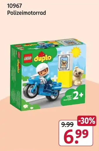 Rossmann Lego polizeimotorrad Angebot