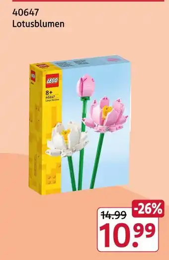 Rossmann Lego lotusblumen Angebot