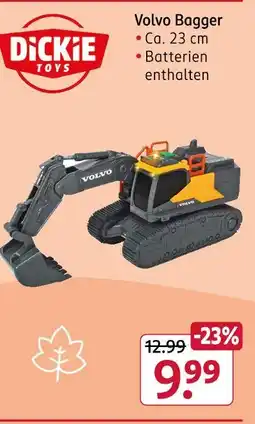 Rossmann Dickie toys volvo bagger Angebot