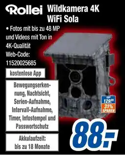 Expert Rollei wildkamera 4k wifi sola Angebot