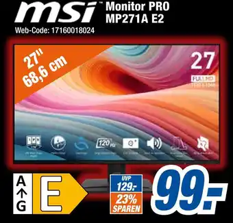 Expert Msi monitor pro mp271a e2 Angebot