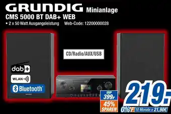 Expert Grundig cms 5000 bt dab+ web minianlage Angebot
