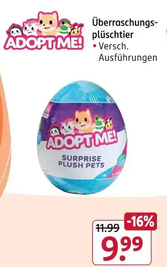 Rossmann Adopt me! überraschungsplüschtier Angebot