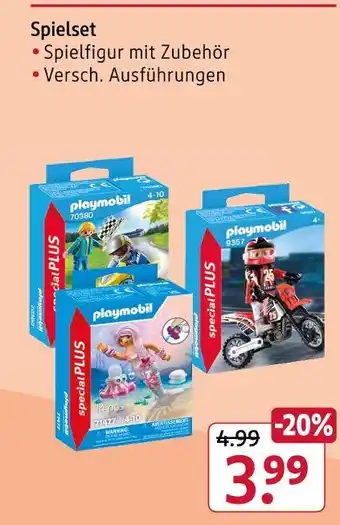 Rossmann Playmobil spielset 70380 Angebot