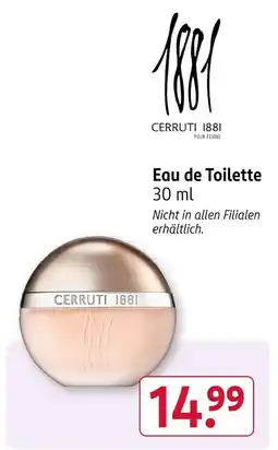 Rossmann Cerruti 1881 eau de toilette Angebot