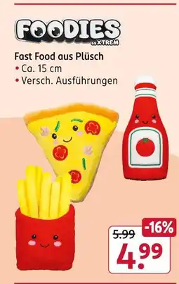Rossmann Foodies by xtrem pizza aus plüsch Angebot