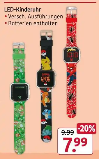 Rossmann Led-kinderuhr Angebot