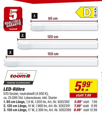 toom Baumarkt Led-röhre Angebot