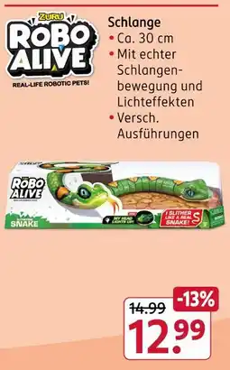 Rossmann Zuru robo alive snake Angebot