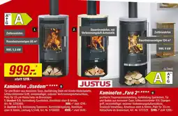 toom Baumarkt Justus kaminofen „usedom 5.0“ Angebot