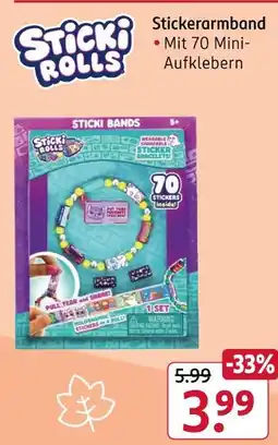 Rossmann Sticki rolls stickerarmband Angebot