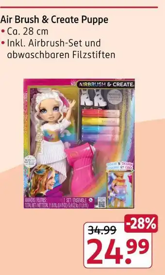 Rossmann Air brush & create puppe Angebot
