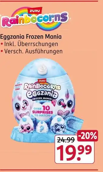 Rossmann Zuru rainbocorns eggzania frozen mania Angebot