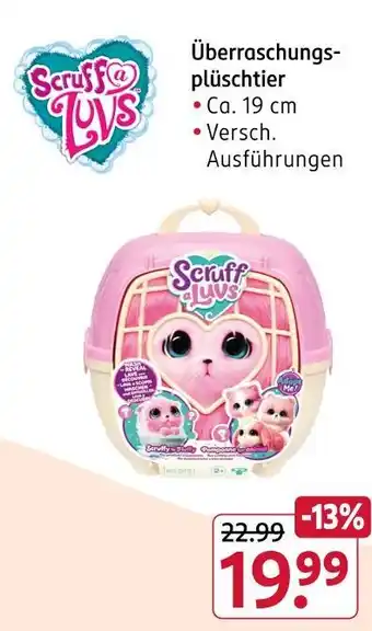 Rossmann Scruff a luvs überraschungsplüschtier Angebot