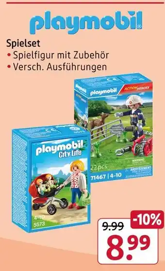 Rossmann Playmobil city life spielset Angebot