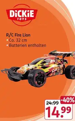 Rossmann Dickie toys r/c fire lion Angebot
