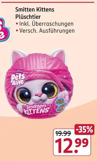 Rossmann Pets alive smitten kittens plüschtier Angebot