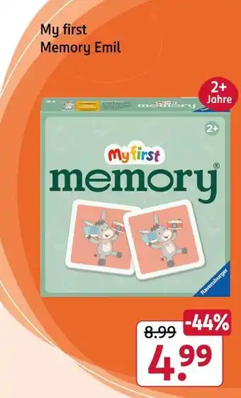 Rossmann Ravensburger my first memory emil Angebot