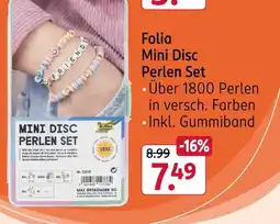 Rossmann Folia mini disc perlen set Angebot