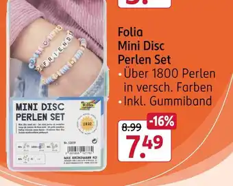 Rossmann Folia mini disc perlen set Angebot