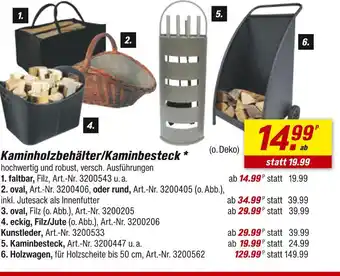 toom Baumarkt Kaminholzbehälter faltbar Angebot