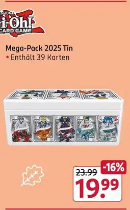 Rossmann Yu-gi-oh! mega-pack 2025 tin Angebot