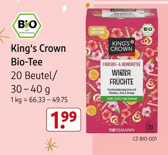 Rossmann King's crown bio-tee winter früchte Angebot