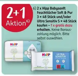 Rossmann Hipp babysanft feuchttücher soft & pur Angebot
