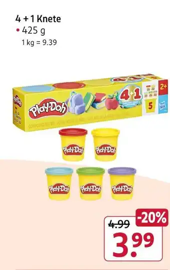 Rossmann Play-doh 4 + 1 knete Angebot