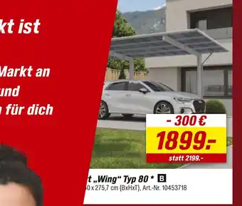 toom Baumarkt Carport „wing“ typ 80 Angebot