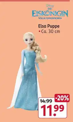 Rossmann Disney elsa puppe Angebot