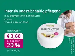 Mea Mea bodybutter mit sheabutter creme Angebot