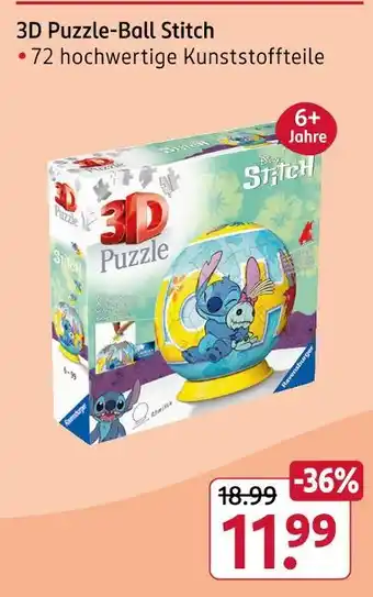 Rossmann 3d puzzle-ball stitch Angebot