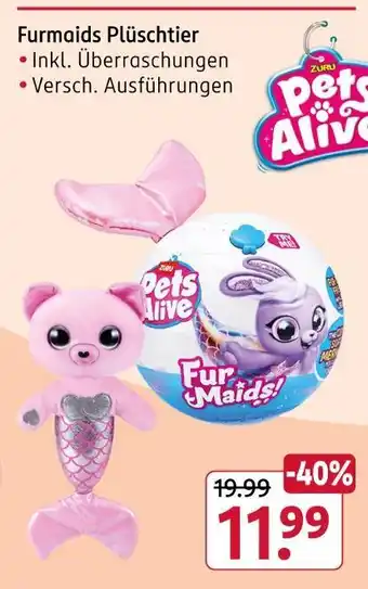 Rossmann Zuru pets alive furmaids plüschtier Angebot