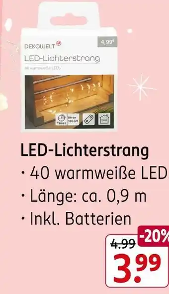 Rossmann Dekowelt led-lichterstrang Angebot