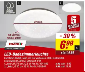 toom Baumarkt Toom lola led-badezimmerleuchte Angebot