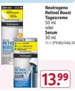 Rossmann Neutrogena retinol boost tagescreme Angebot