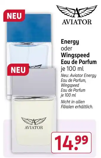 Rossmann Aviator energy eau de parfum Angebot