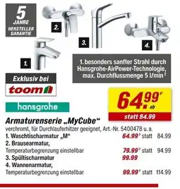 toom Baumarkt Hansgrohe waschtischarmatur „m“ Angebot