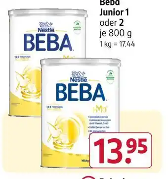 Rossmann Nestlé beba junior 1 Angebot