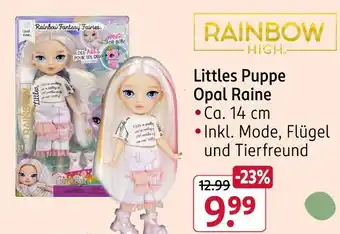 Rossmann Rainbow high littles puppe opal raine Angebot