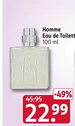 Rossmann Homme eau de toilette Angebot