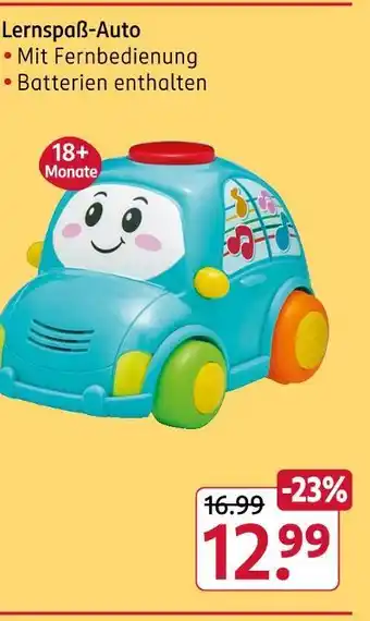 Rossmann Lernspaß-auto Angebot