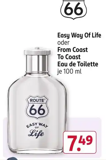 Rossmann Route 66 easy way of life eau de toilette Angebot