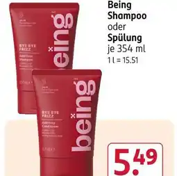 Rossmann Being shampoo Angebot