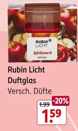 Rossmann Rubin licht apfelpunsch duftglas Angebot