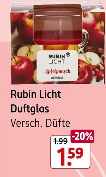 Rossmann Rubin licht apfelpunsch duftglas Angebot