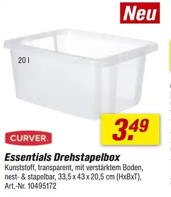 toom Baumarkt Curver essentials drehstapelbox Angebot